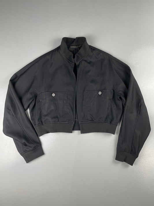 Yohji Yamamoto - (late 80's / 90-91) - cropped lightweight wool bomber