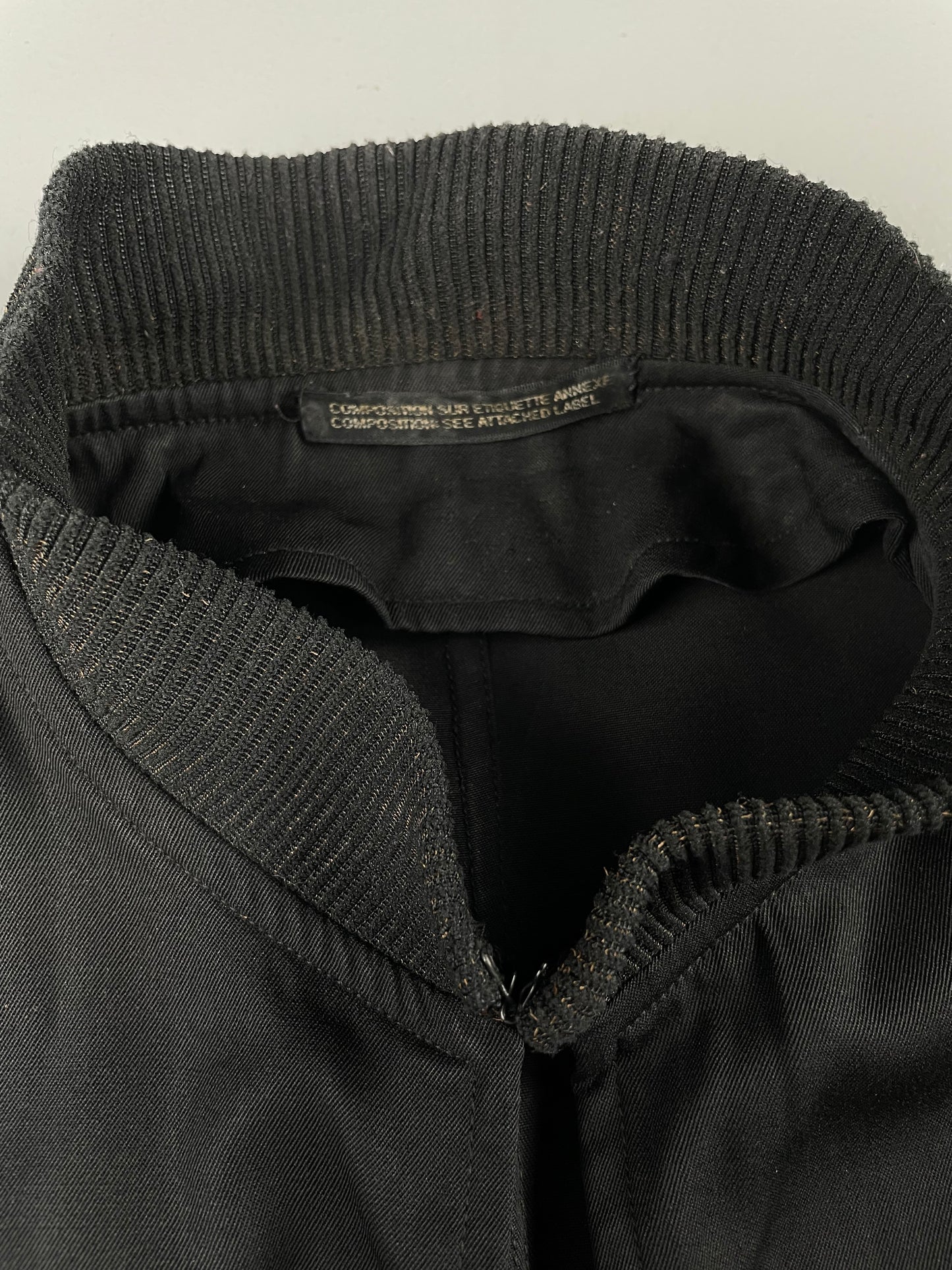 Yohji Yamamoto - (late 80's / 90-91) - cropped lightweight wool bomber