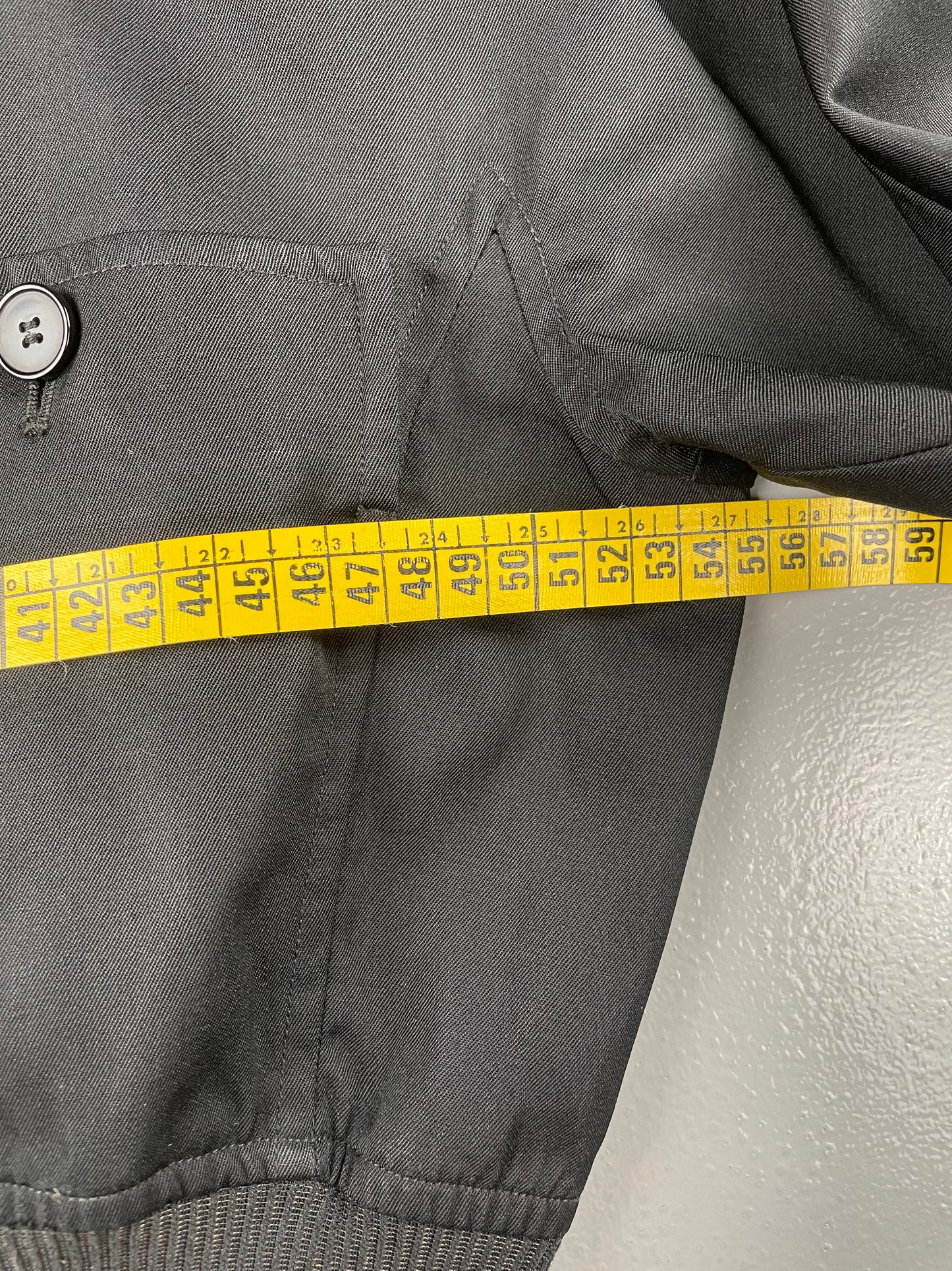 Yohji Yamamoto - (late 80's / 90-91) - cropped lightweight wool bomber