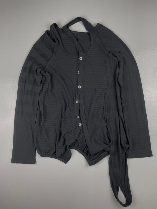 Y's Red Label - deconstructed cardigan - women's size 3