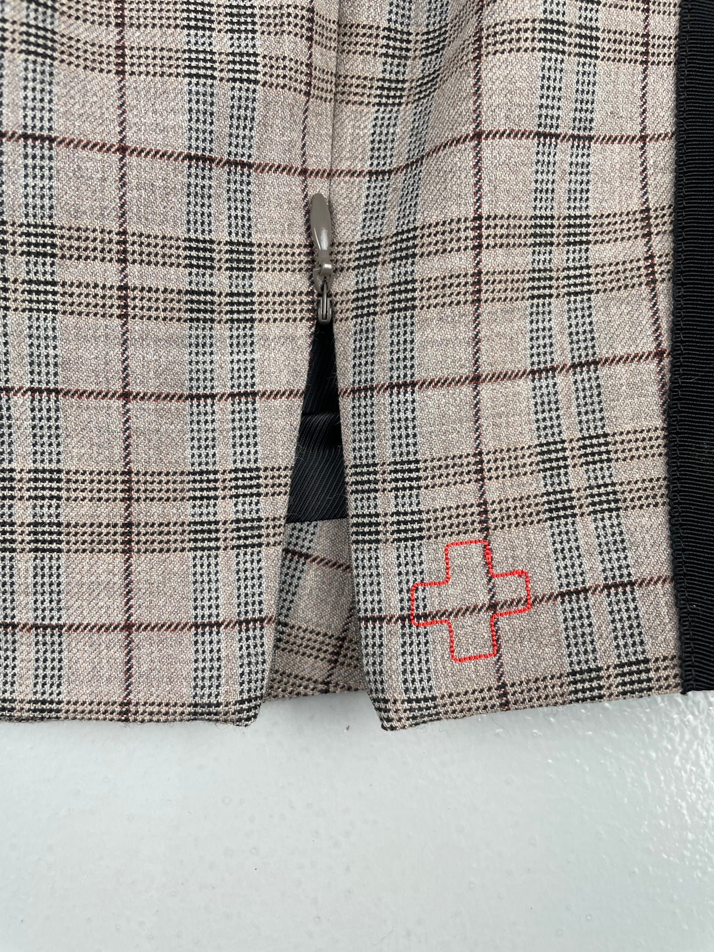 A.F.Vandevorst - check mini skirt - size 38