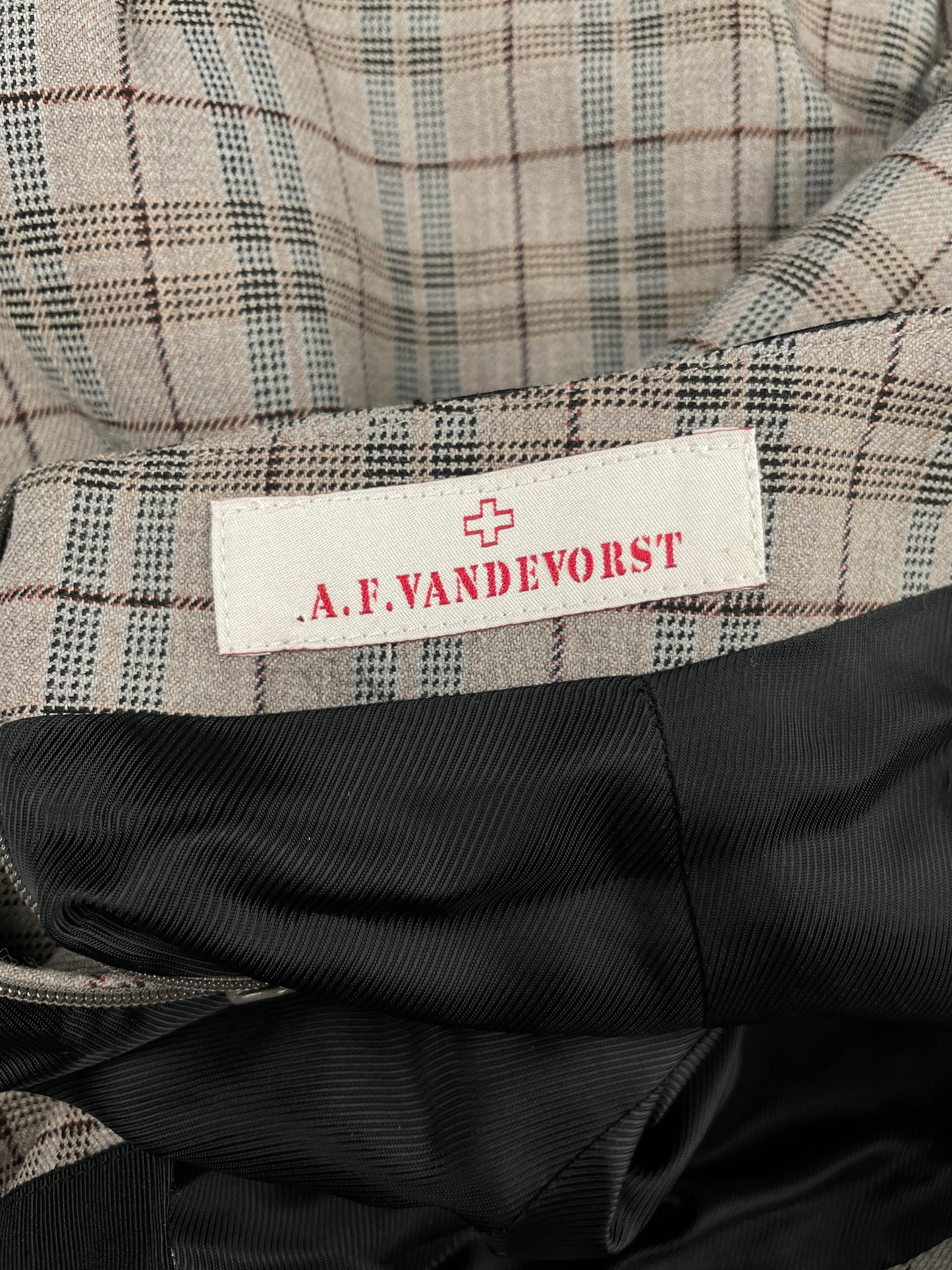 A.F.Vandevorst - check mini skirt - size 38