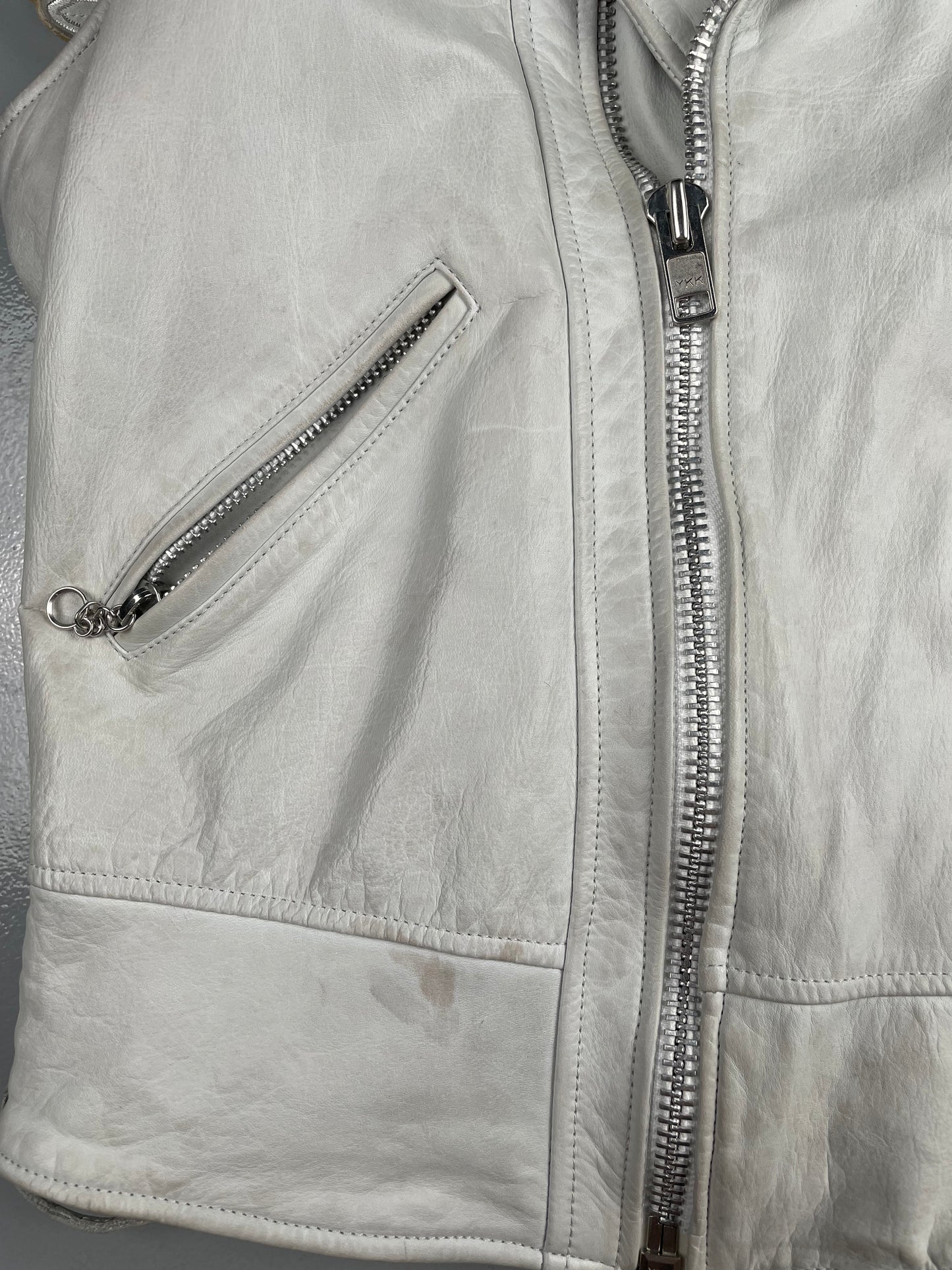 (sample) adidas Originals by Jeremy Scott S/S 2011 Leather Wings Biker Vest - size M