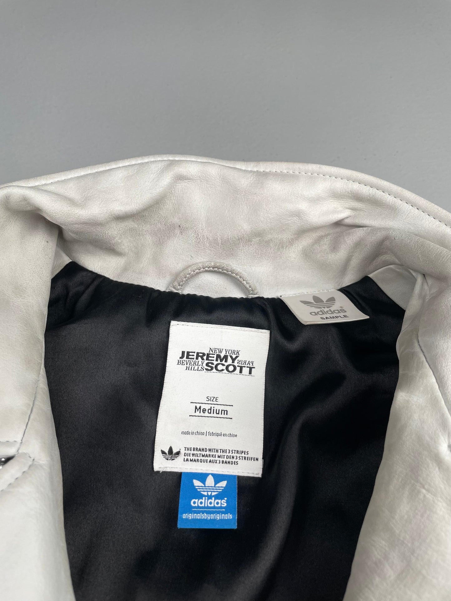 (sample) adidas Originals by Jeremy Scott S/S 2011 Leather Wings Biker Vest - size M