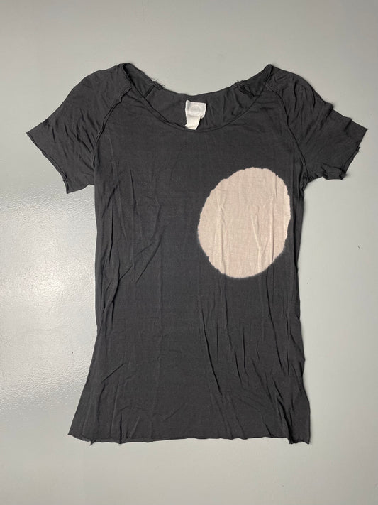 Coming Soon by Yohji Yamamoto - raw edge modal and silk t-shirt - size M