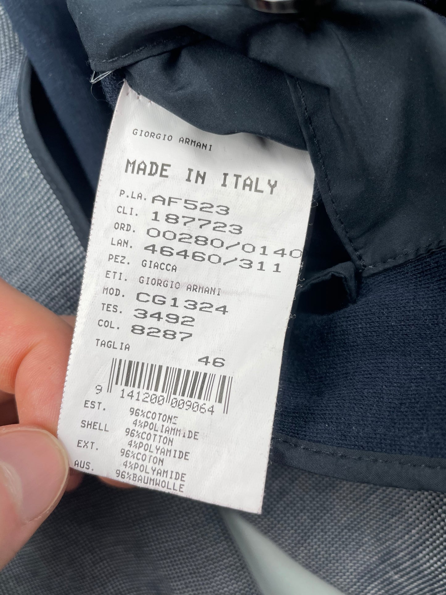 Giorgio Armani jacket - size 46
