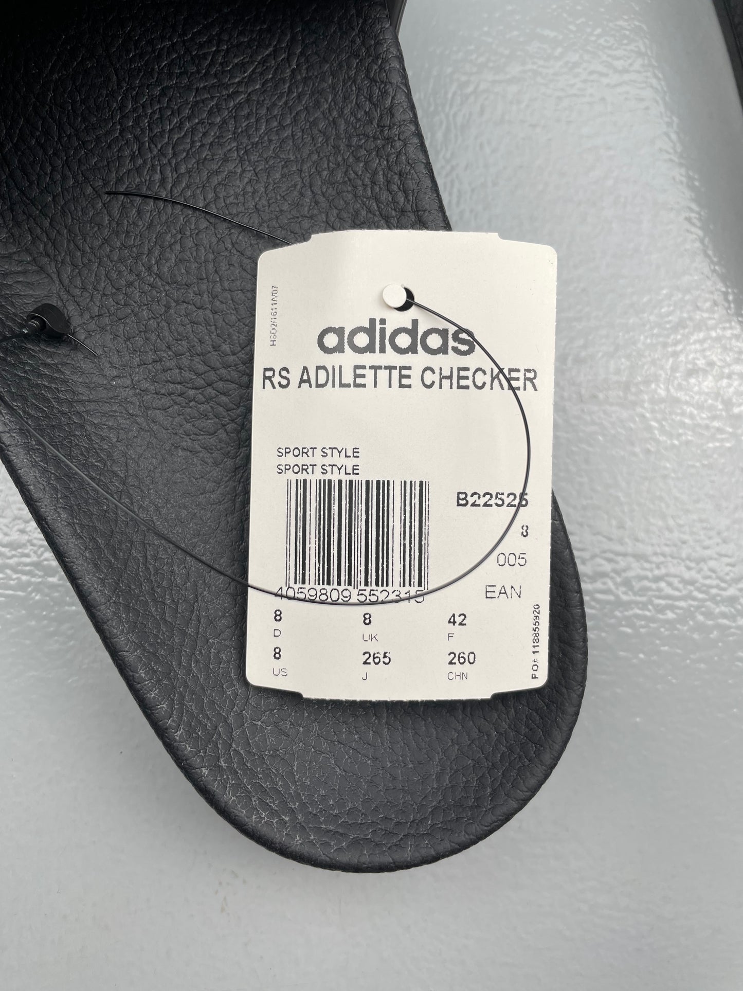 adidas X Raf Simons S/S 2018 Adilette Checkerboard (grey) - size 42
