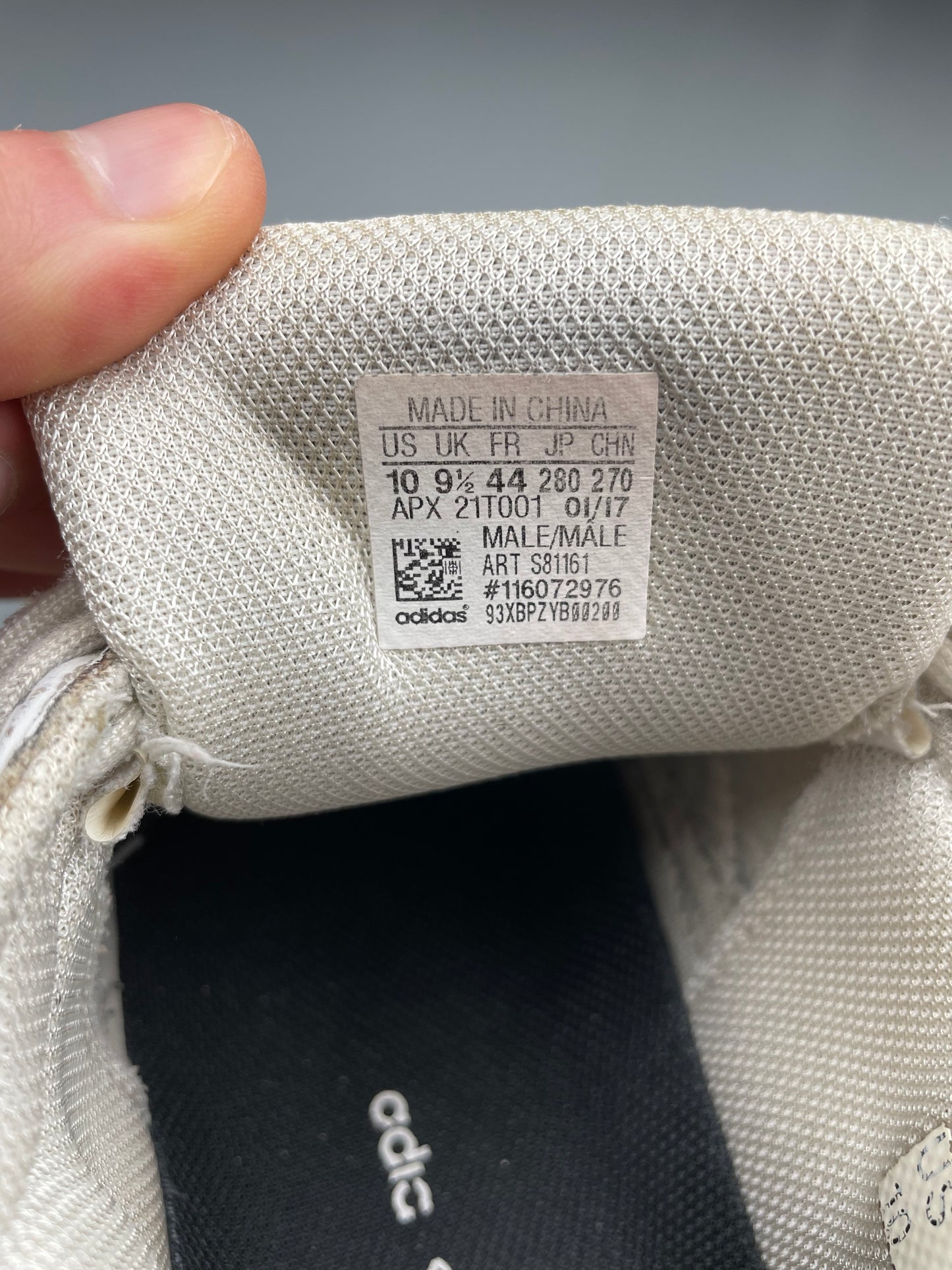 adidas X Raf Simons S/S 2017 Ozweego Bunny (Cream) - size 44
