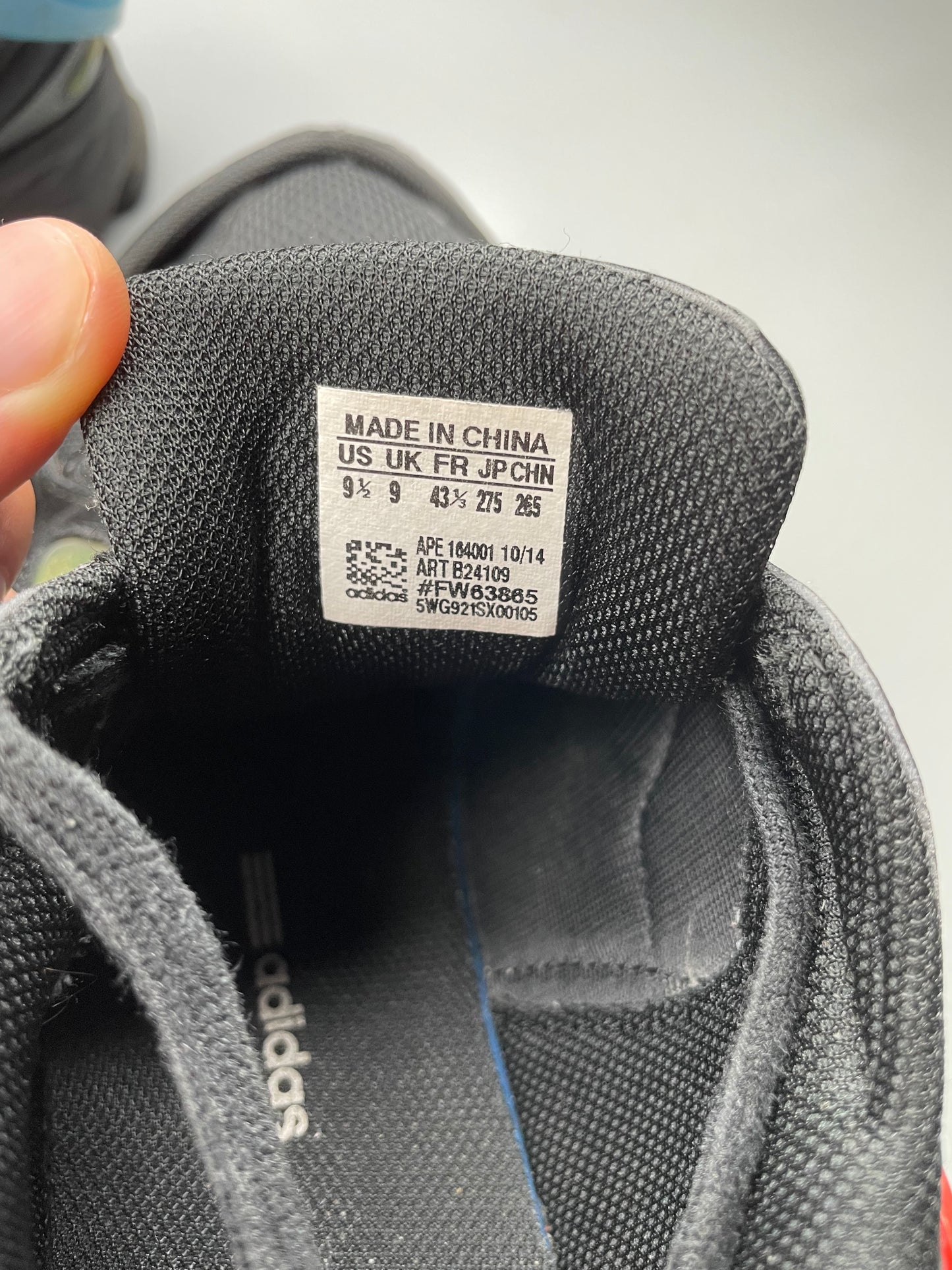 adidas X Raf Simons S/S 2015 Response Trail (black) - size 43 1/3