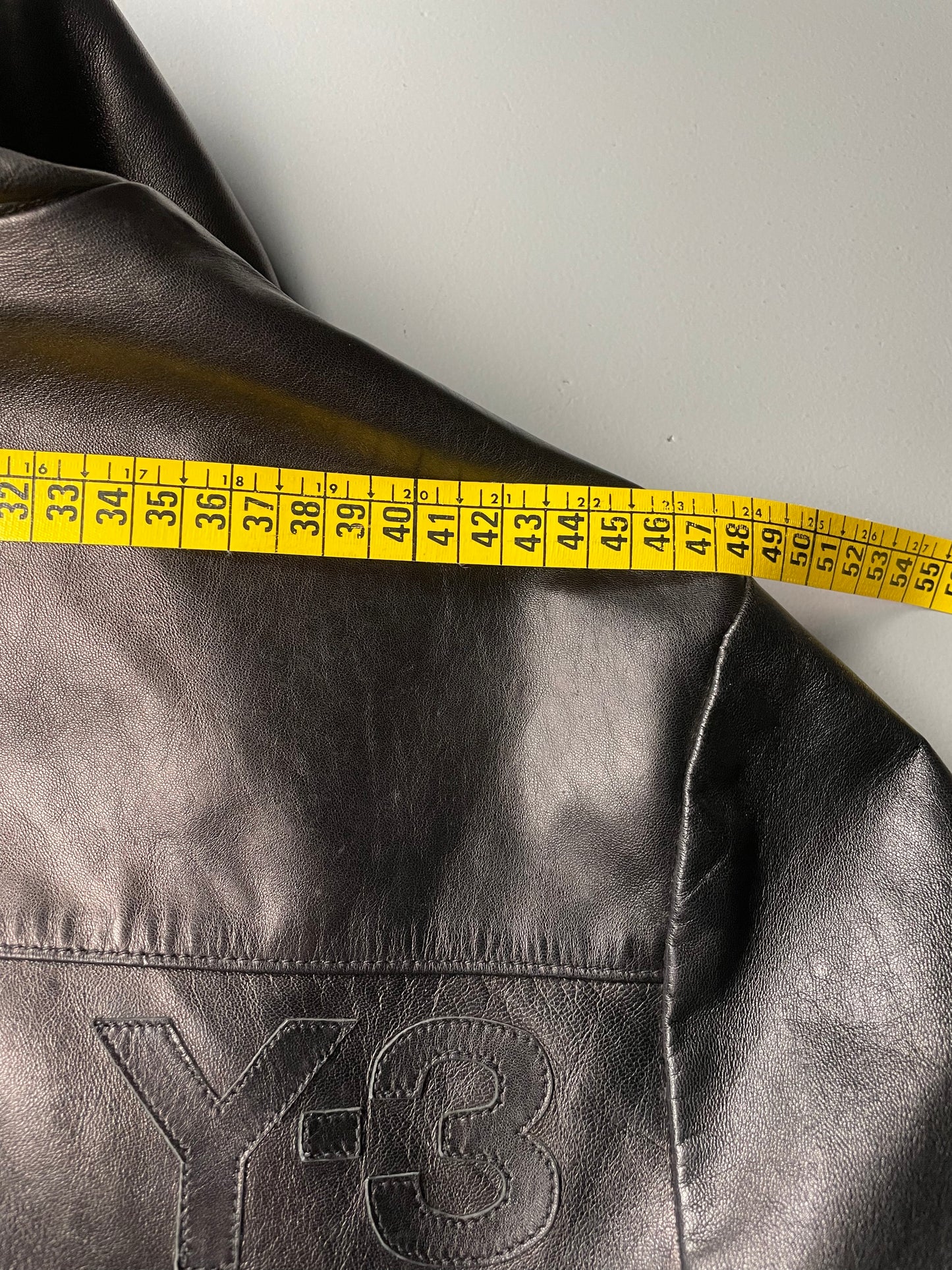 Y-3 A/W 2005 men's hooded leather bomber jacket - size M