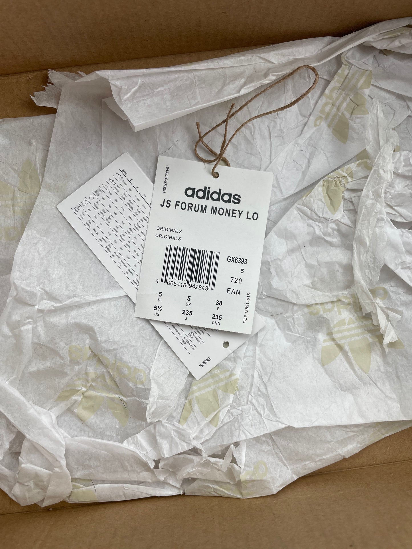 adidas Originals by Jeremy Scott 2021 JS Forum Money Lo - size 38