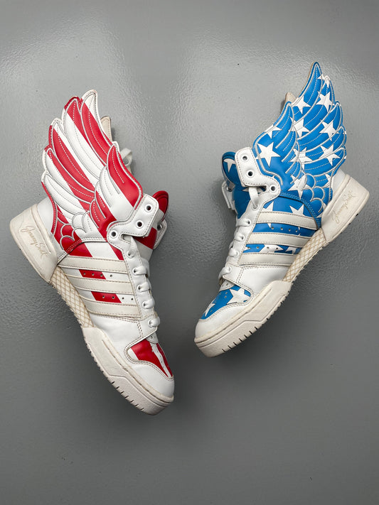 adidas Originals by Jeremy Scott S/S 2012 JS Wings 2.0 "Stars & Stripes" - size 41 1/3
