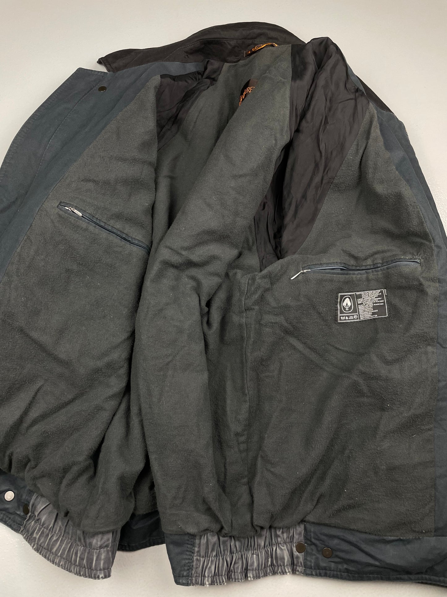 vintage Yves Saint Laurent padded egyptian cotton moto jacket - size 52