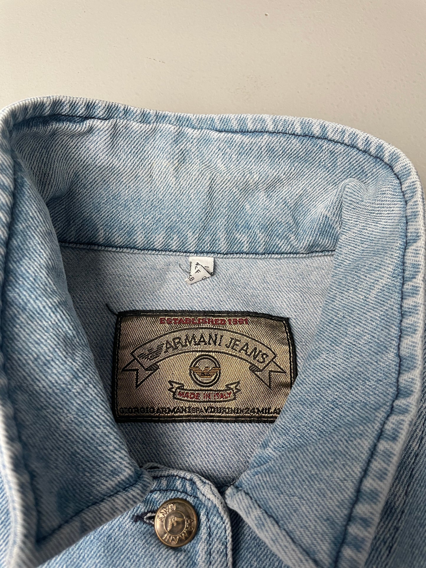 vintage Armani Jeans women's denim jacket - size 42