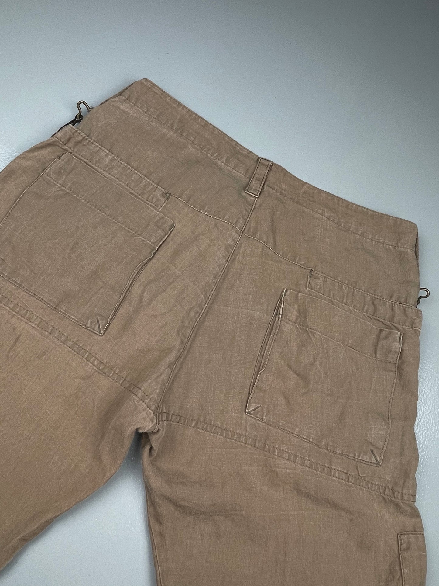 Y's linen and ramie cargo pants - unisex size 3
