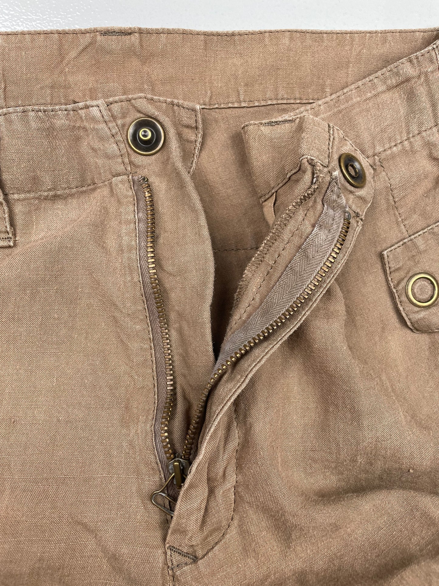 Y's linen and ramie cargo pants - unisex size 3