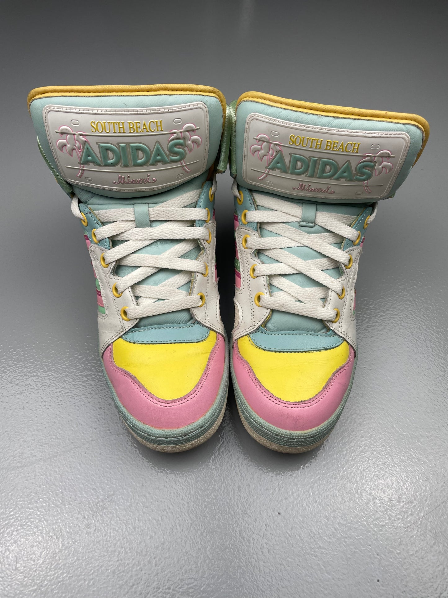 adidas Originals by Jeremy Scott A/W 2013 JS License Plate Miami - size 38 2/3