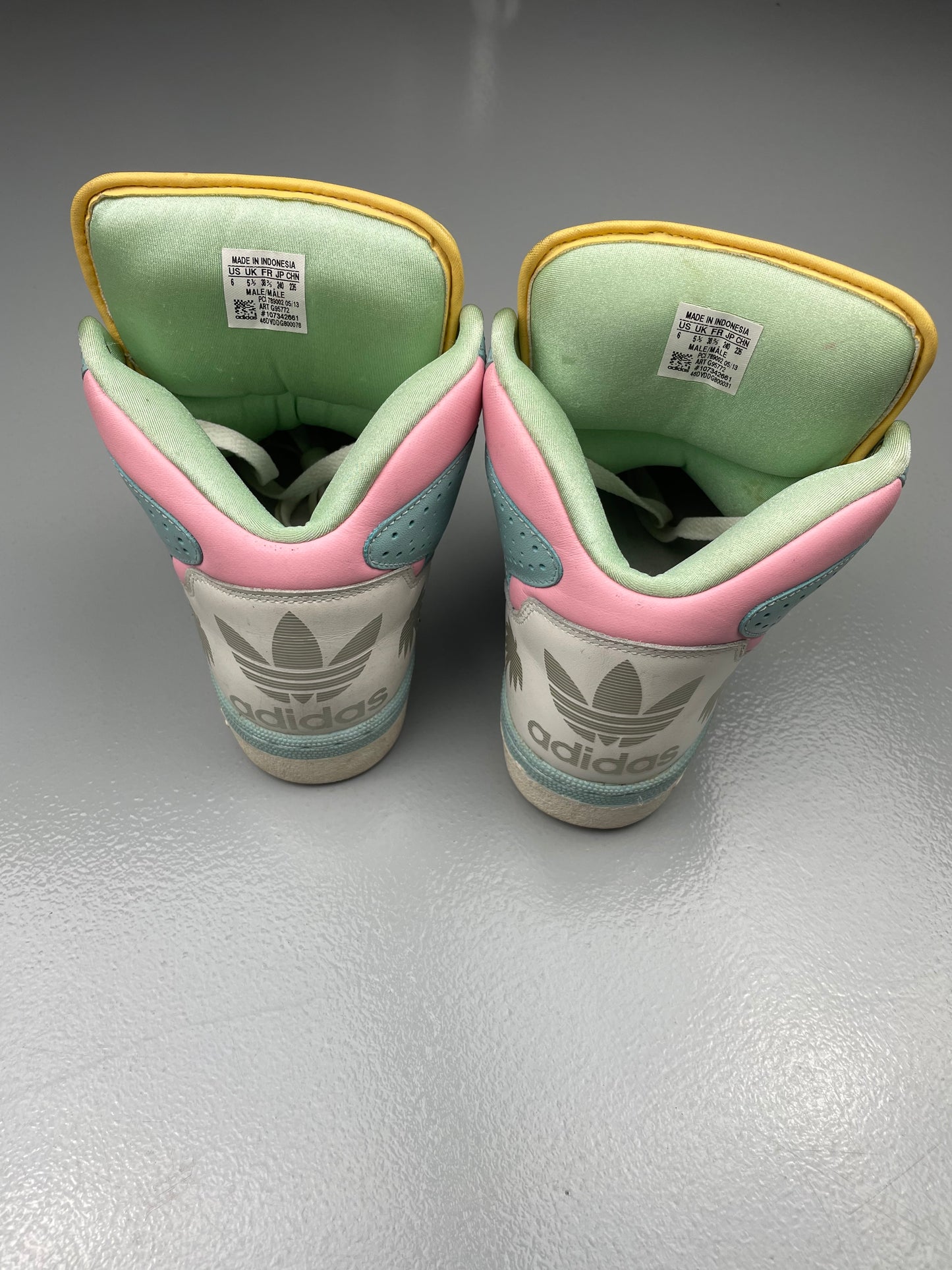 adidas Originals by Jeremy Scott A/W 2013 JS License Plate Miami - size 38 2/3