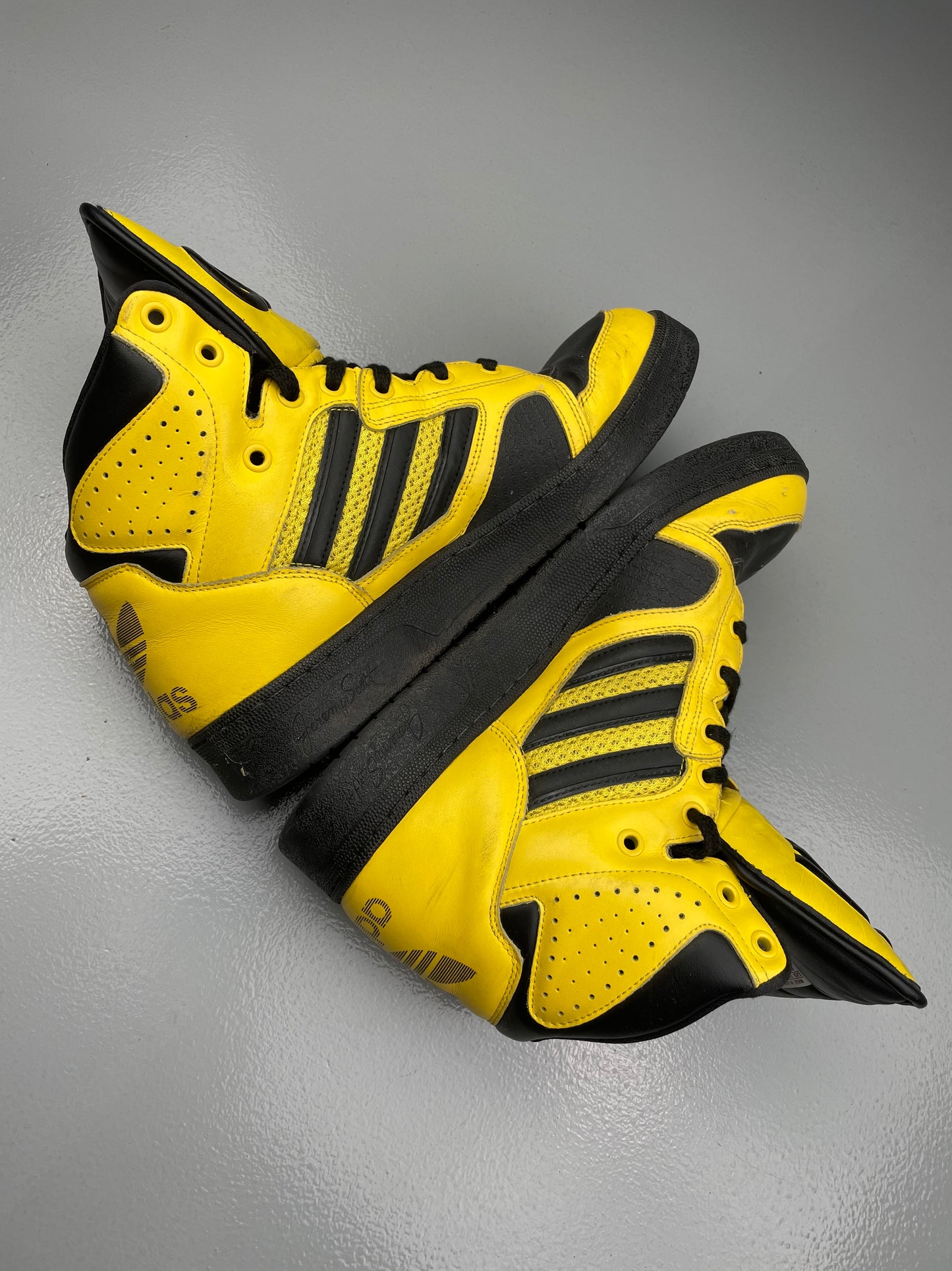 Adidas Originals by Jeremy Scott S/S 2012 JS Instinct Hi (black/yellow) - size 44