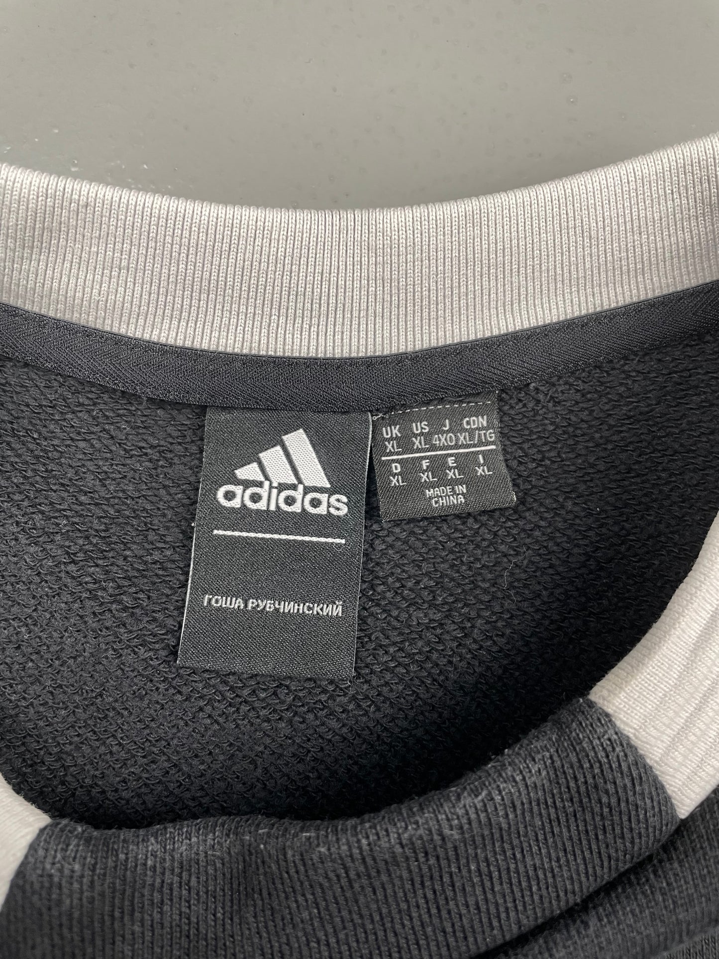 adidas X Gosha Rubchinskiy A/W 2018 "Russia" crewneck (black) - size XL