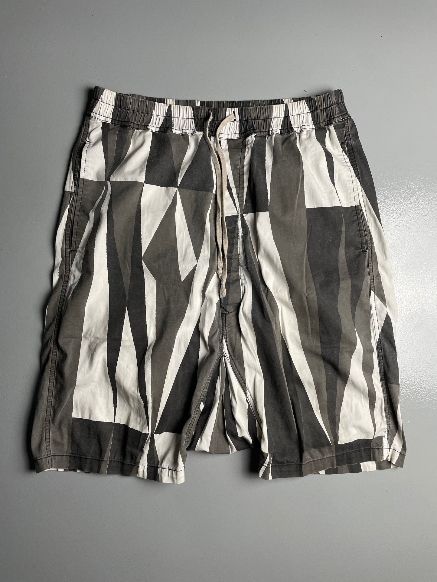 Rick Owens DRKSHDW S/S 2014 geometric shorts - size M