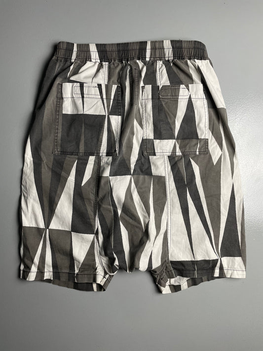 Rick Owens DRKSHDW S/S 2014 geometric shorts - size M
