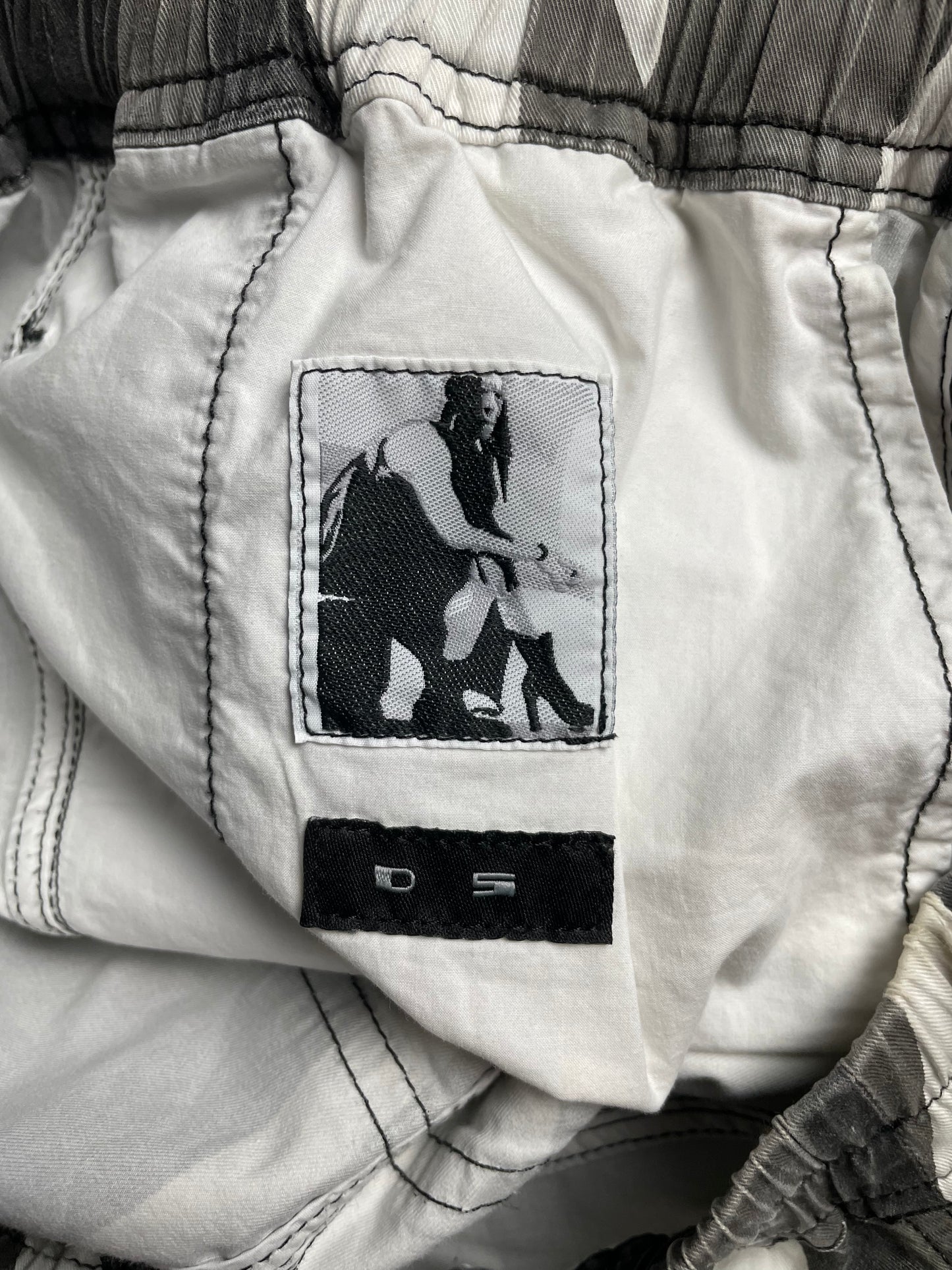 Rick Owens DRKSHDW S/S 2014 geometric shorts - size M