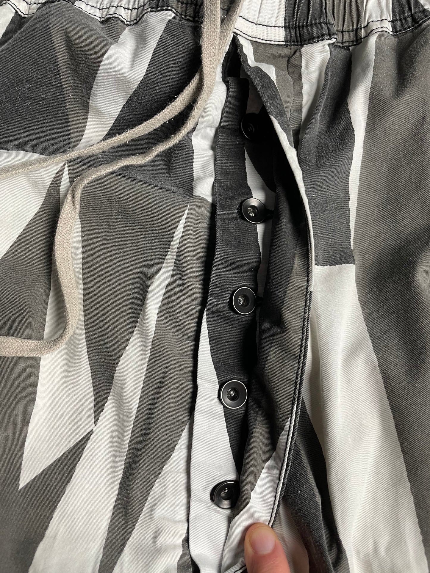 Rick Owens DRKSHDW S/S 2014 geometric shorts - size M