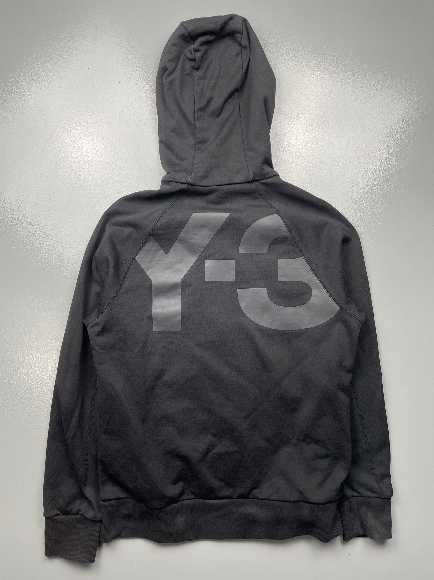 Y-3 back logo men's zip hoodie - size M