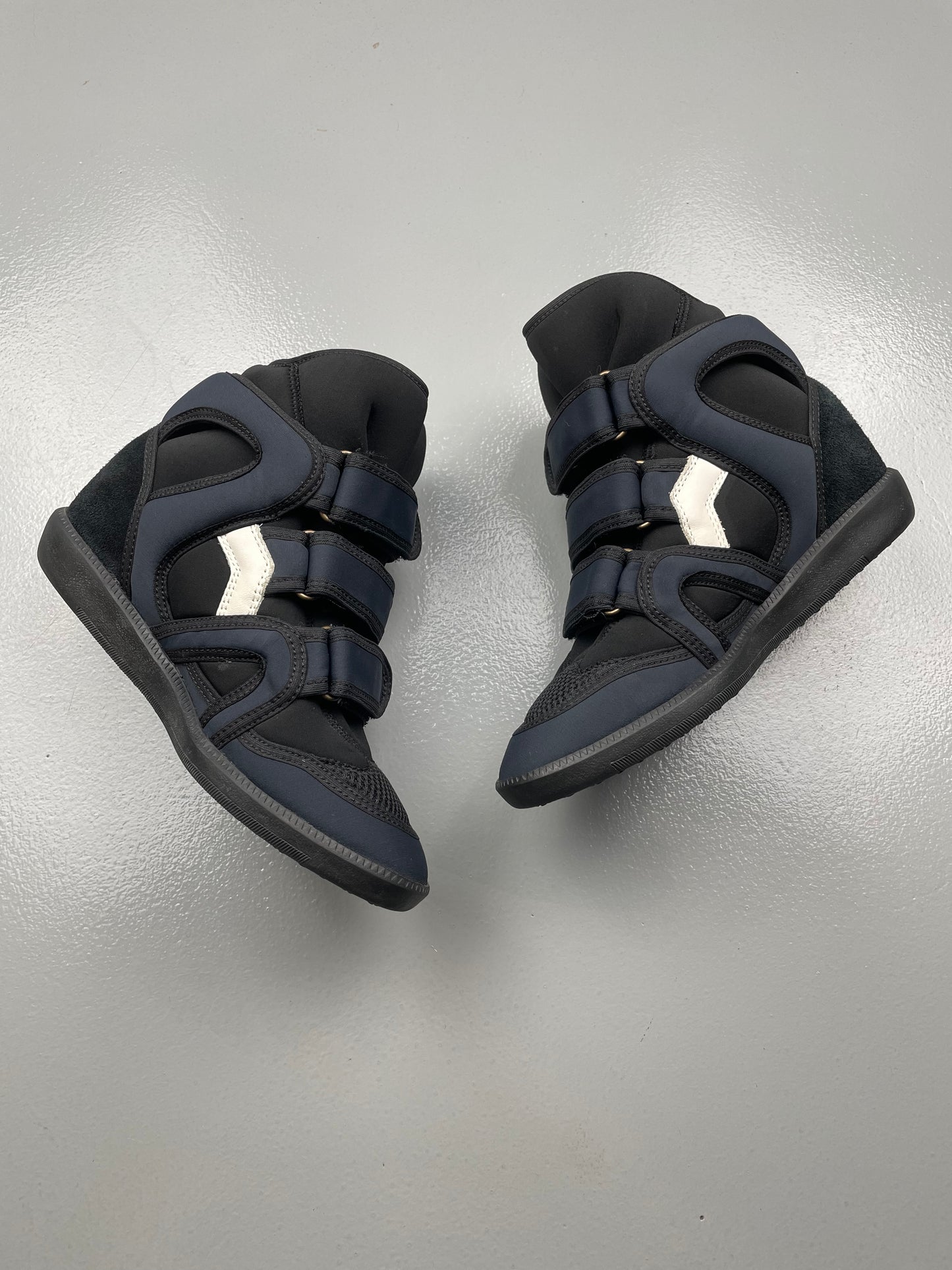 Isabel Marant Buckee nylon wedge sneakers - size 36