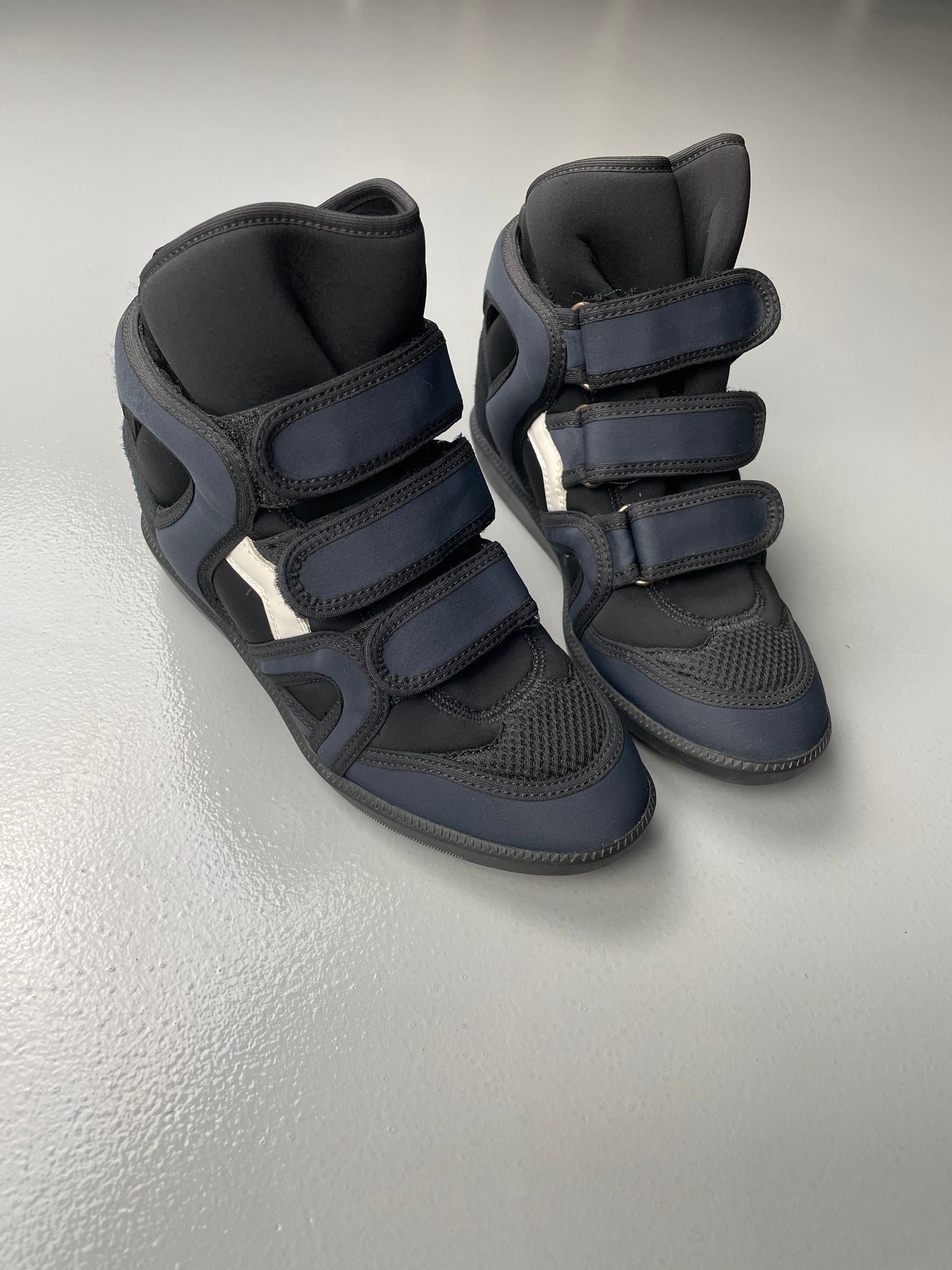 Isabel Marant Buckee nylon wedge sneakers - size 36
