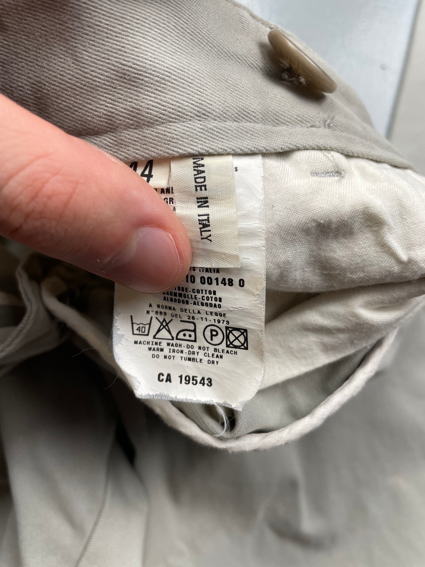 1998 Helmut Lang casual pants - size 44