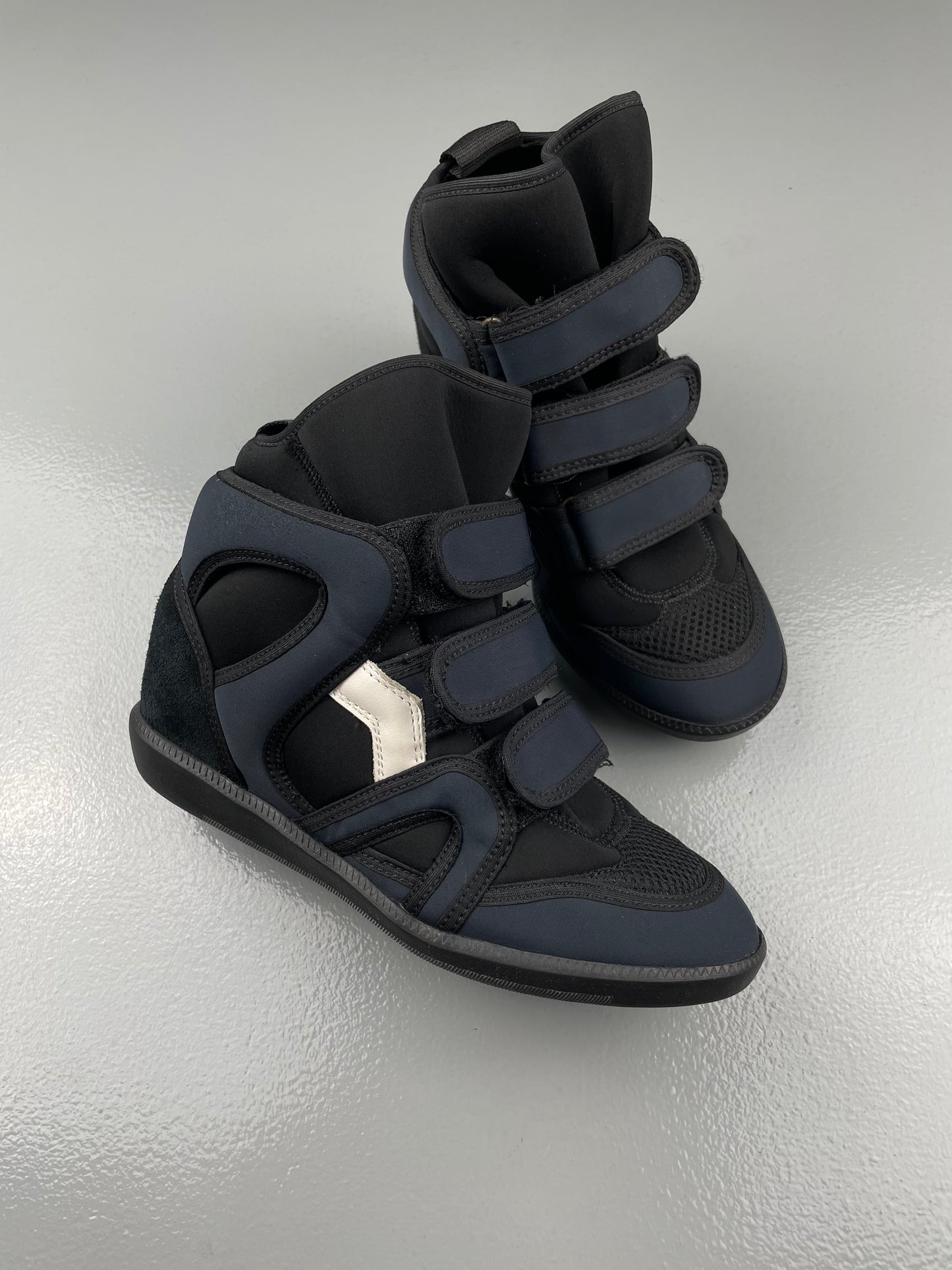 Isabel Marant Buckee nylon wedge sneakers - size 36