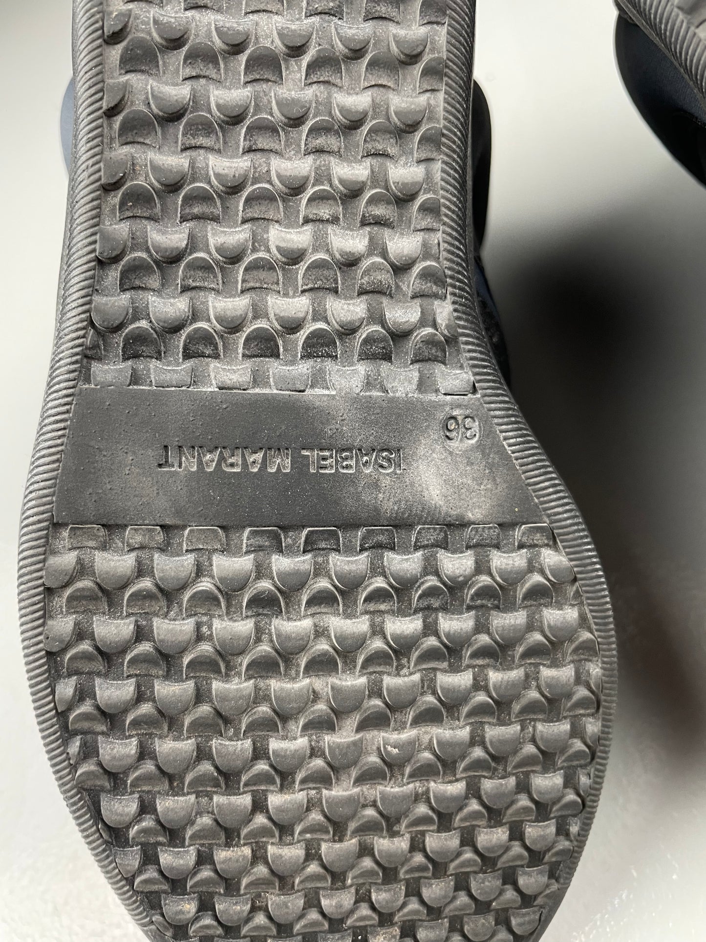 Isabel Marant Buckee nylon wedge sneakers - size 36