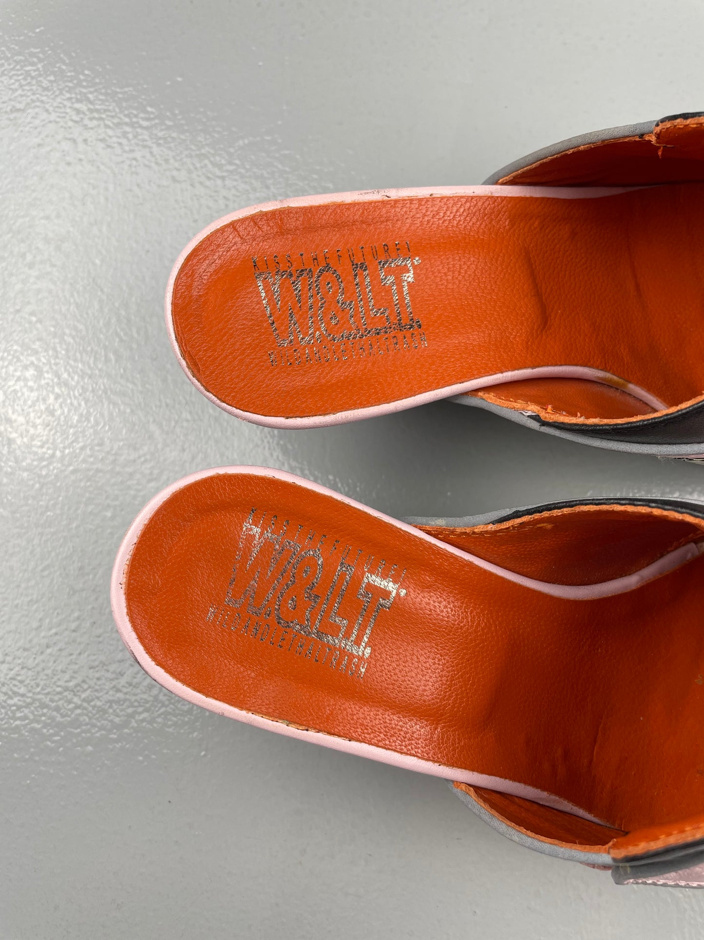 vintage Wild & Lethal Trash pointed-toe mules - size 36