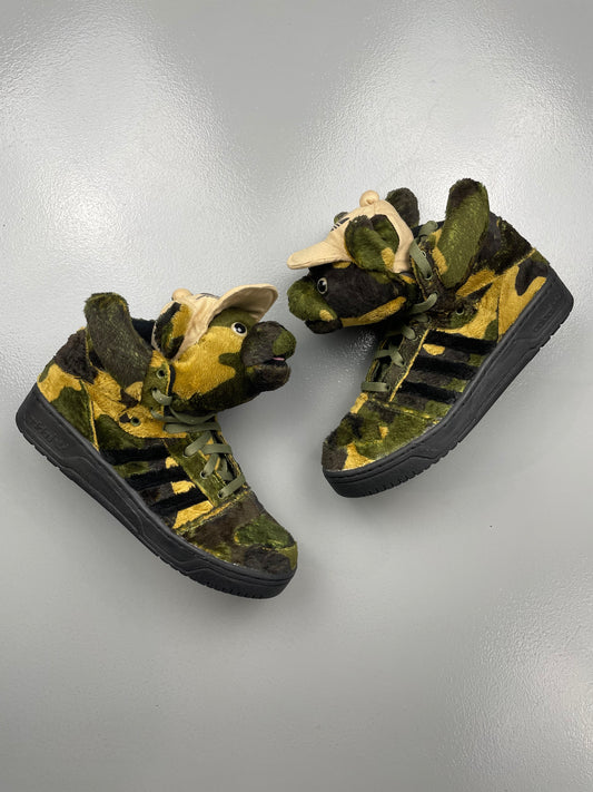 adidas Originals by Jeremy Scott S/S 2013 JS Camo Bear - size 40 2/3