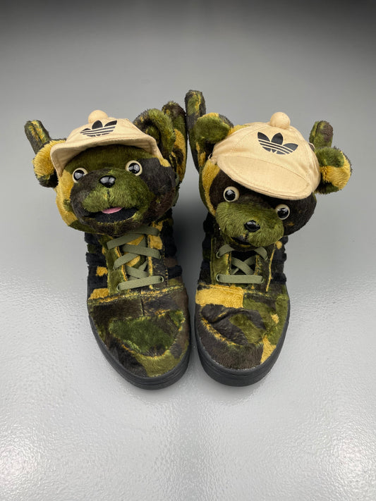 adidas Originals by Jeremy Scott S/S 2013 JS Camo Bear - size 40 2/3