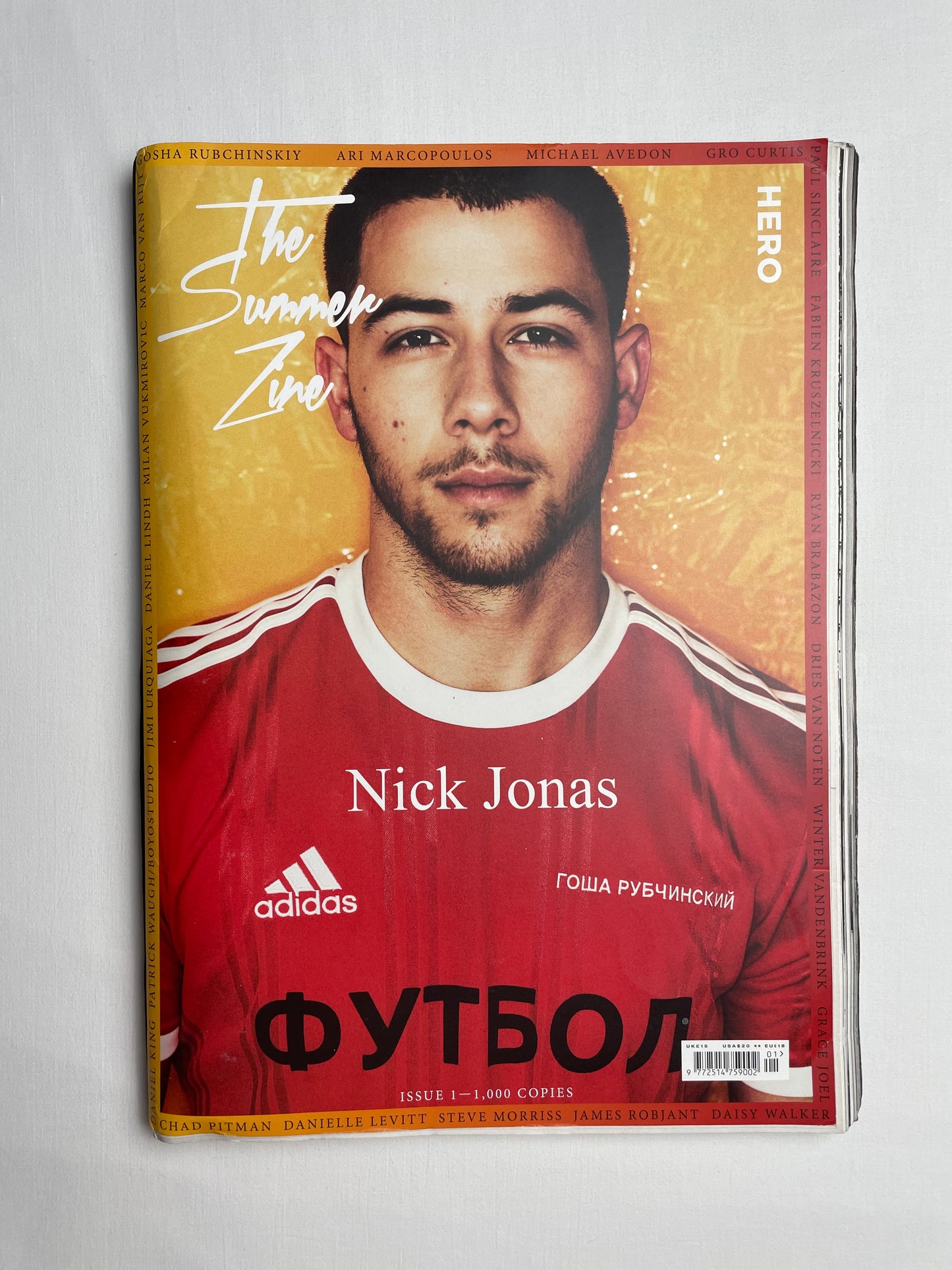 HERO The Summer Zine Issue 1 (2017) - Nick Jonas in adidas x Gosha Rubchinskiy