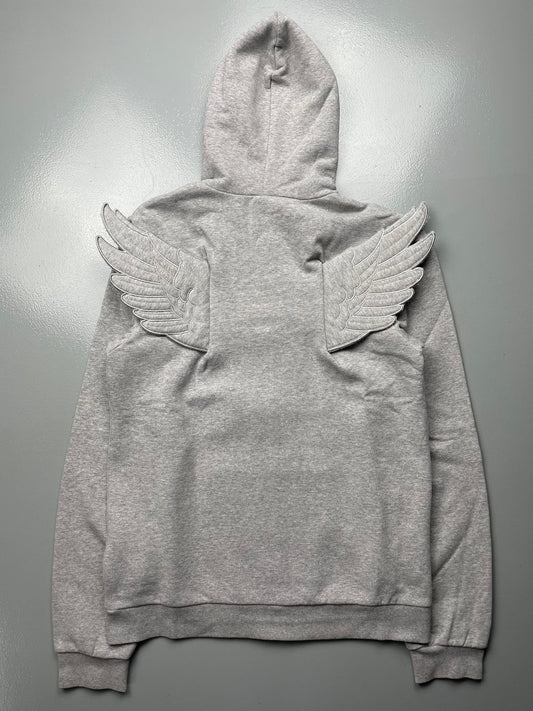 adidas Originals by Jeremy Scott A/W 2010 winged hoodie (grey) - size M