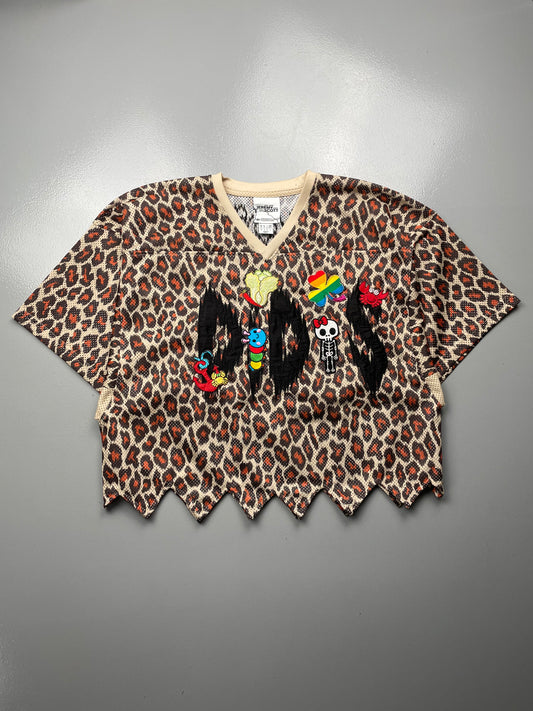adidas Originals by Jeremy Scott custom S/S 2013 women's leopard jersey top