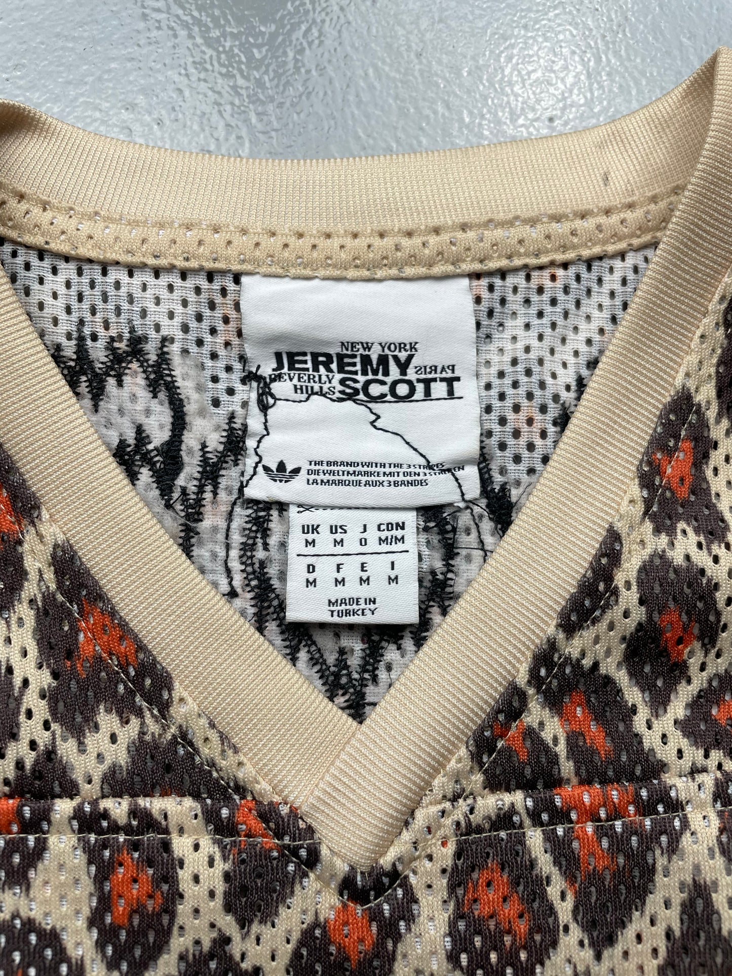 adidas Originals by Jeremy Scott custom S/S 2013 women's leopard jersey top