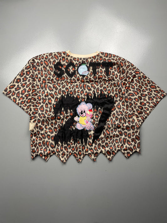 adidas Originals by Jeremy Scott custom S/S 2013 women's leopard jersey top