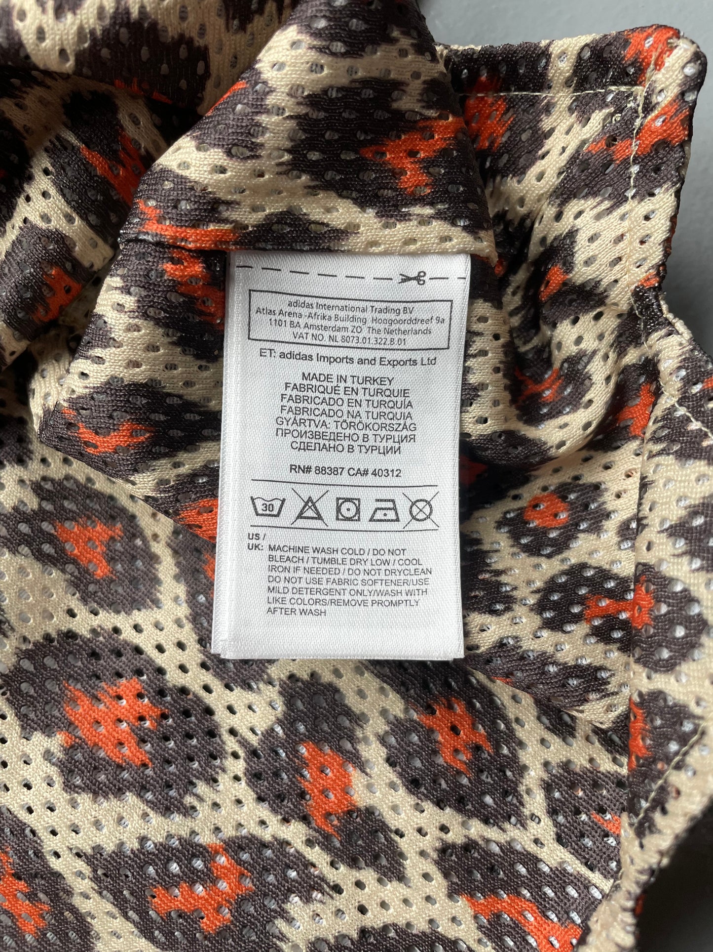 adidas Originals by Jeremy Scott custom S/S 2013 women's leopard jersey top