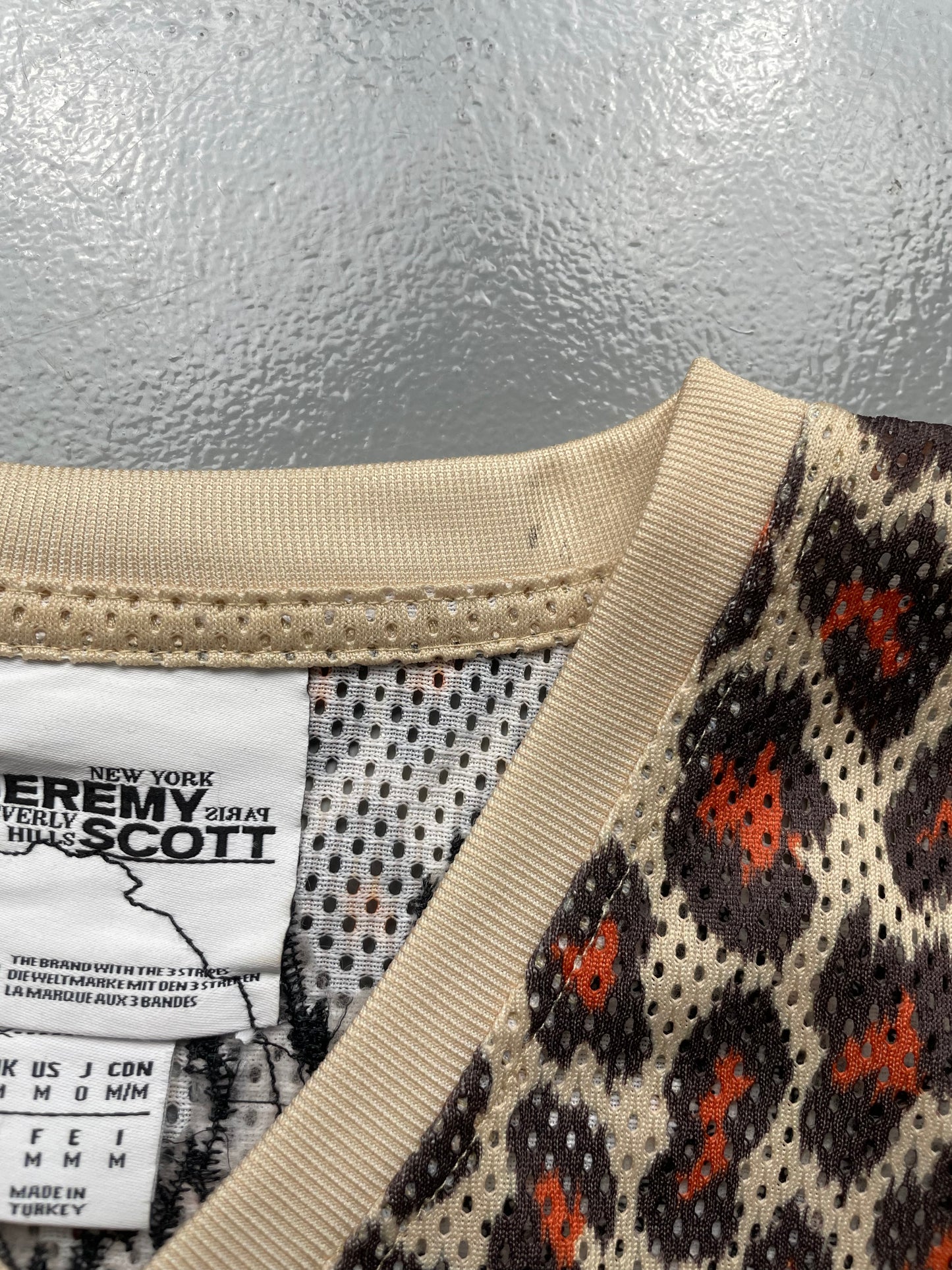 adidas Originals by Jeremy Scott custom S/S 2013 women's leopard jersey top