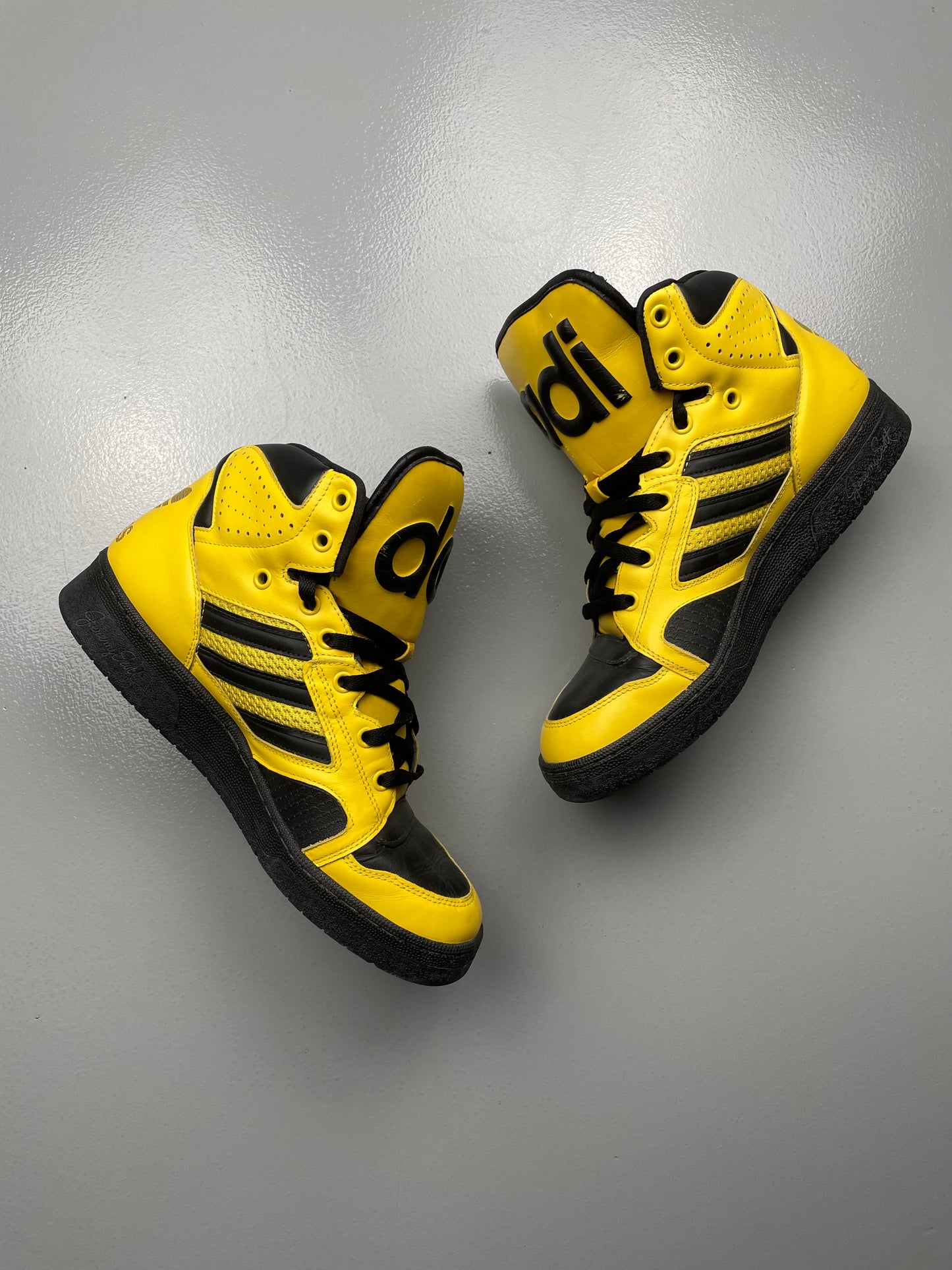 Adidas X Jeremy Scott S/S 2012 JS Instinct Hi (black/yellow) - size 44