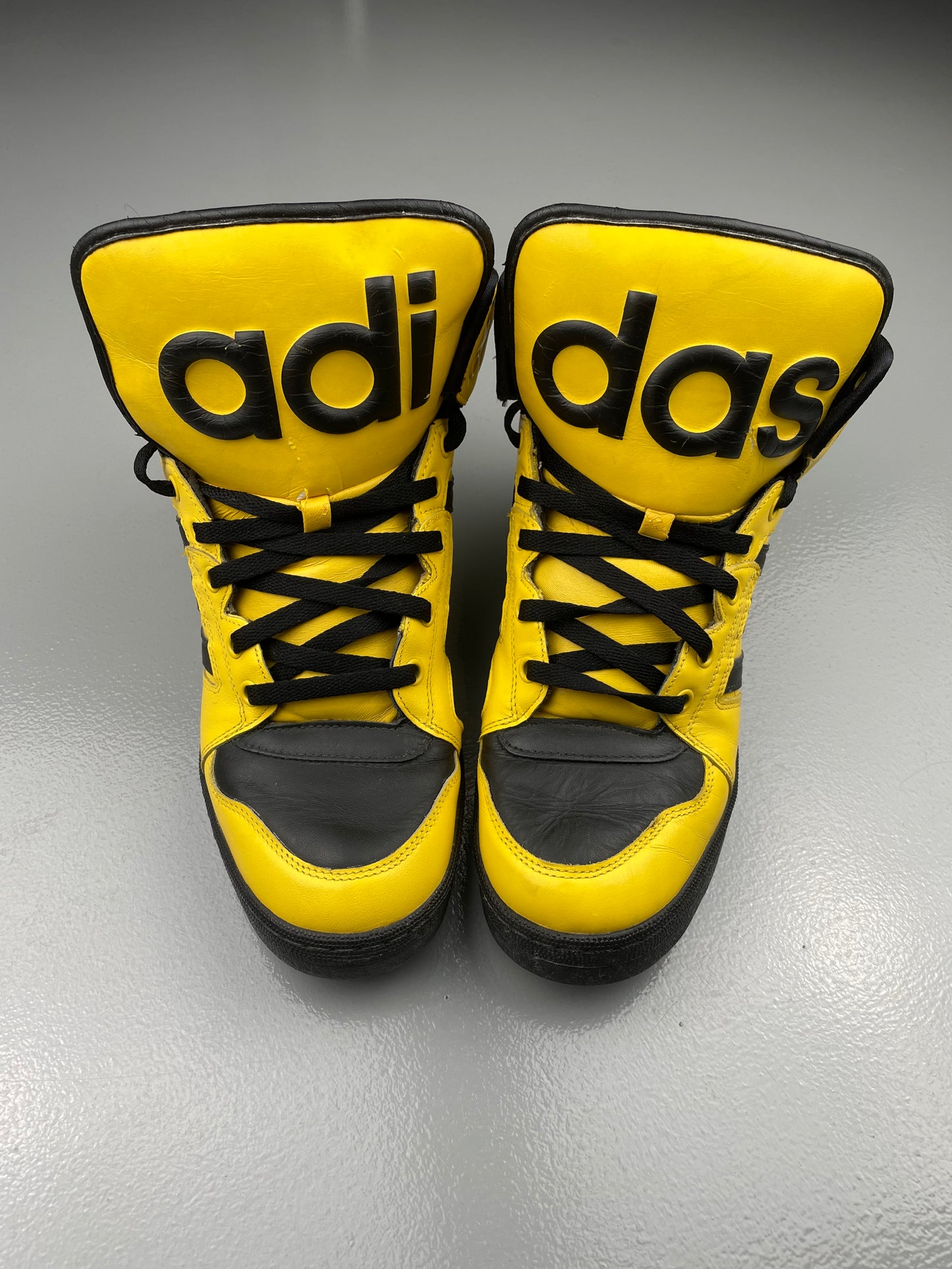 Adidas X Jeremy Scott S/S 2012 JS Instinct Hi (black/yellow) - size 44