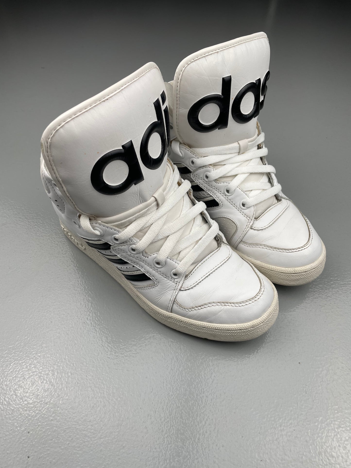 adidas Originals by Jeremy Scott S/S 2012 JS Instinct Hi (white) - size 39 1/3