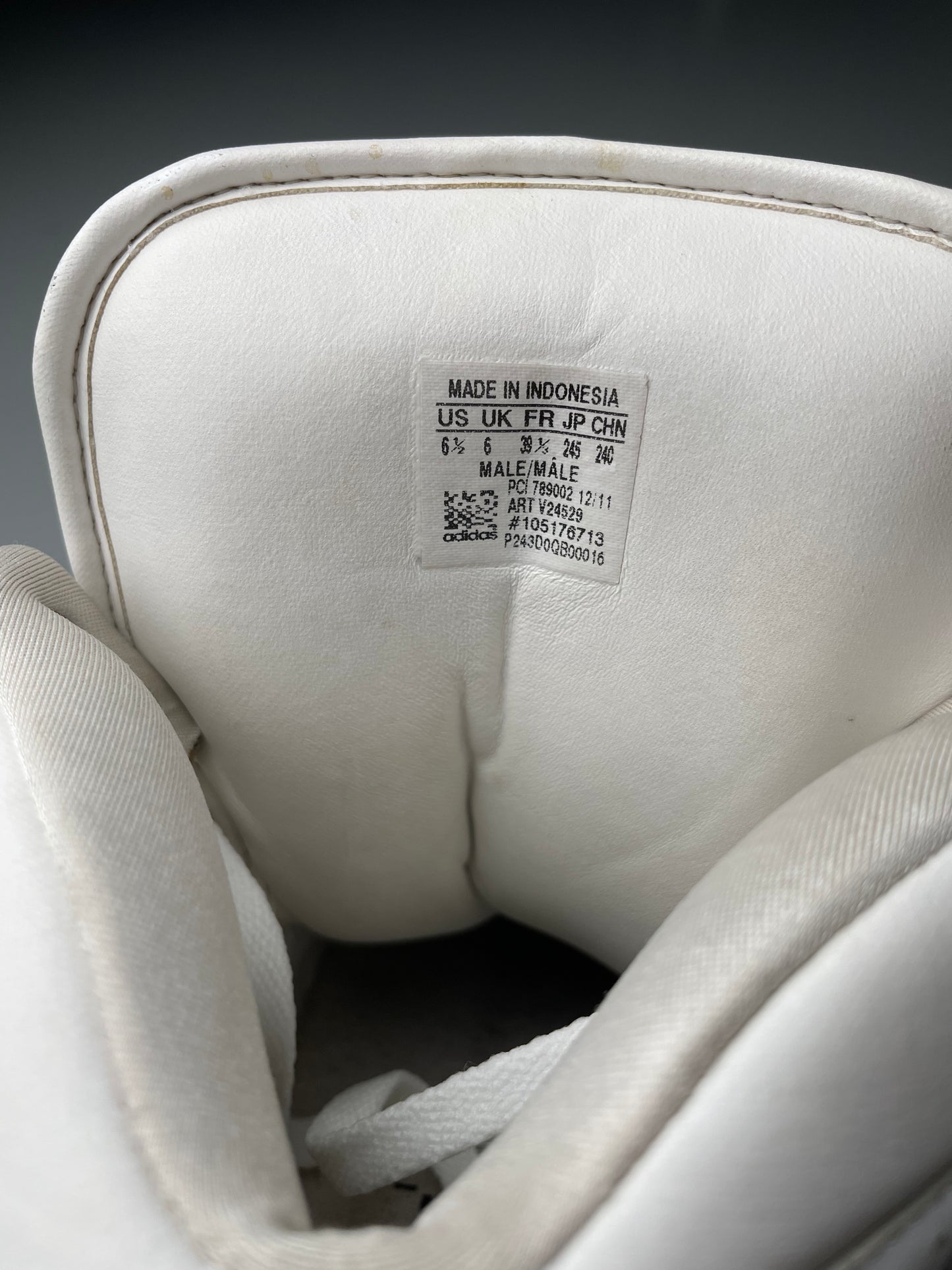 adidas Originals by Jeremy Scott S/S 2012 JS Instinct Hi (white) - size 39 1/3