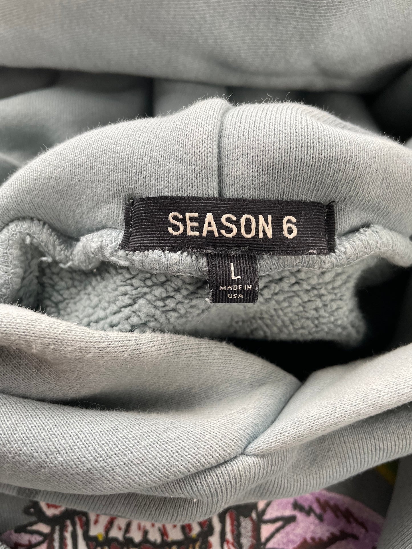 YEEZY Season 6 Kanye West X XXXTENTACION Glacier hoodie - size L
