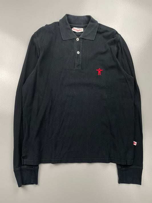 Walter Van Beirendonck embroidered long-sleeve polo - size XXL